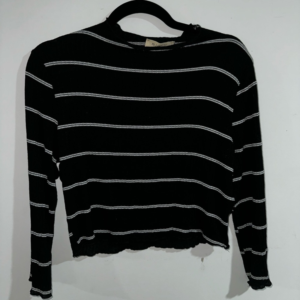 Cropped stripped longsleeve